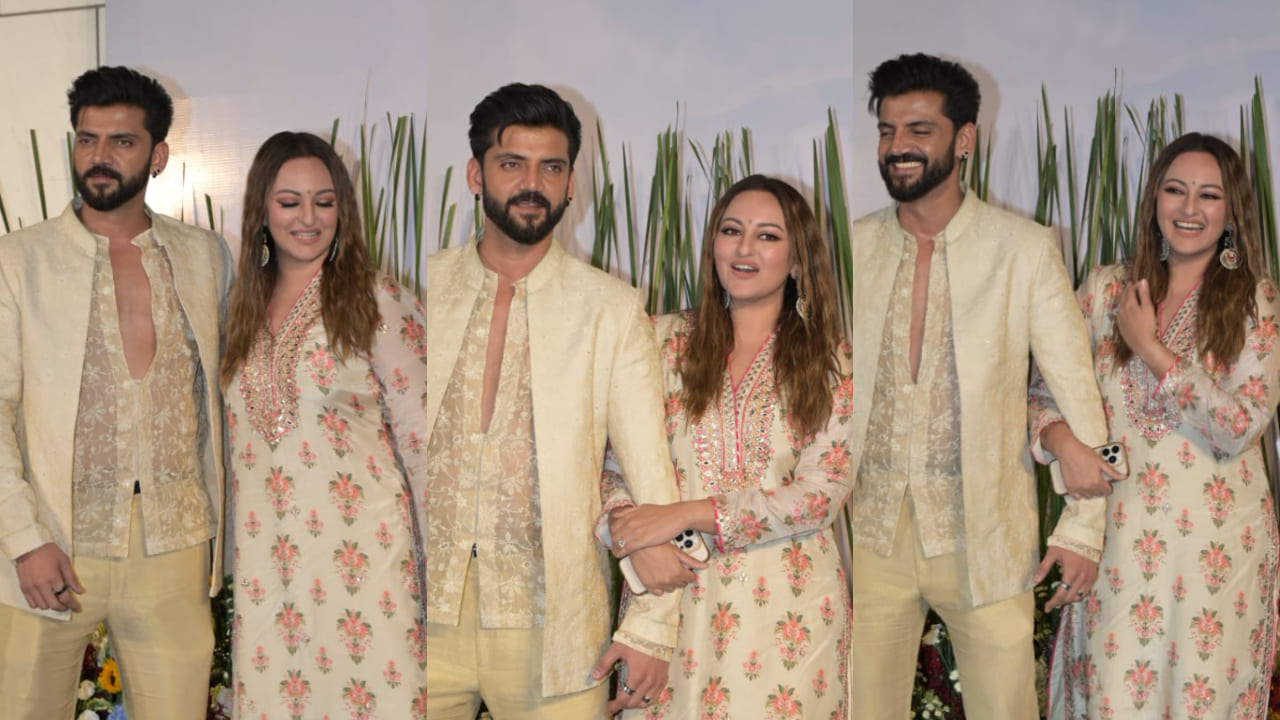 Sonakshi Sinha looks ‘festive ready’ in Gargi Tunic set worth Rs 15,999 for Arpita Khan’s Eid party
