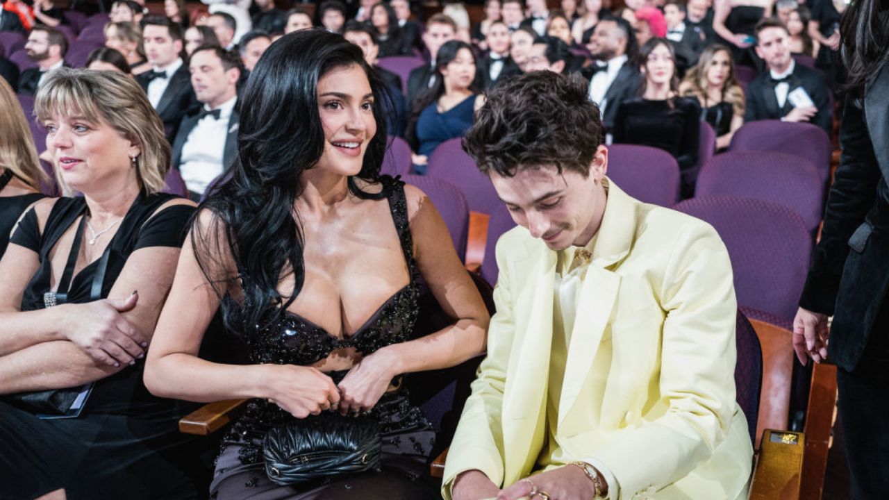 Kylie Jenner and Timothée Chalamet (via Getty Images)