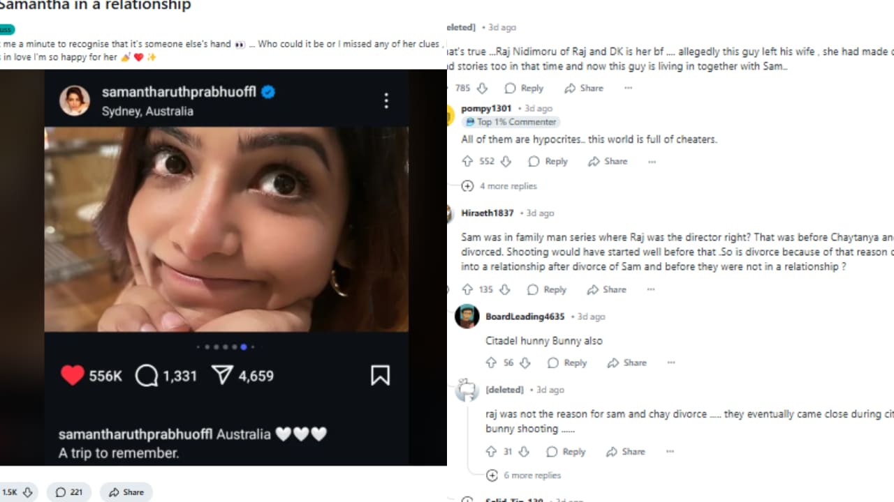 Samantha's reddit post