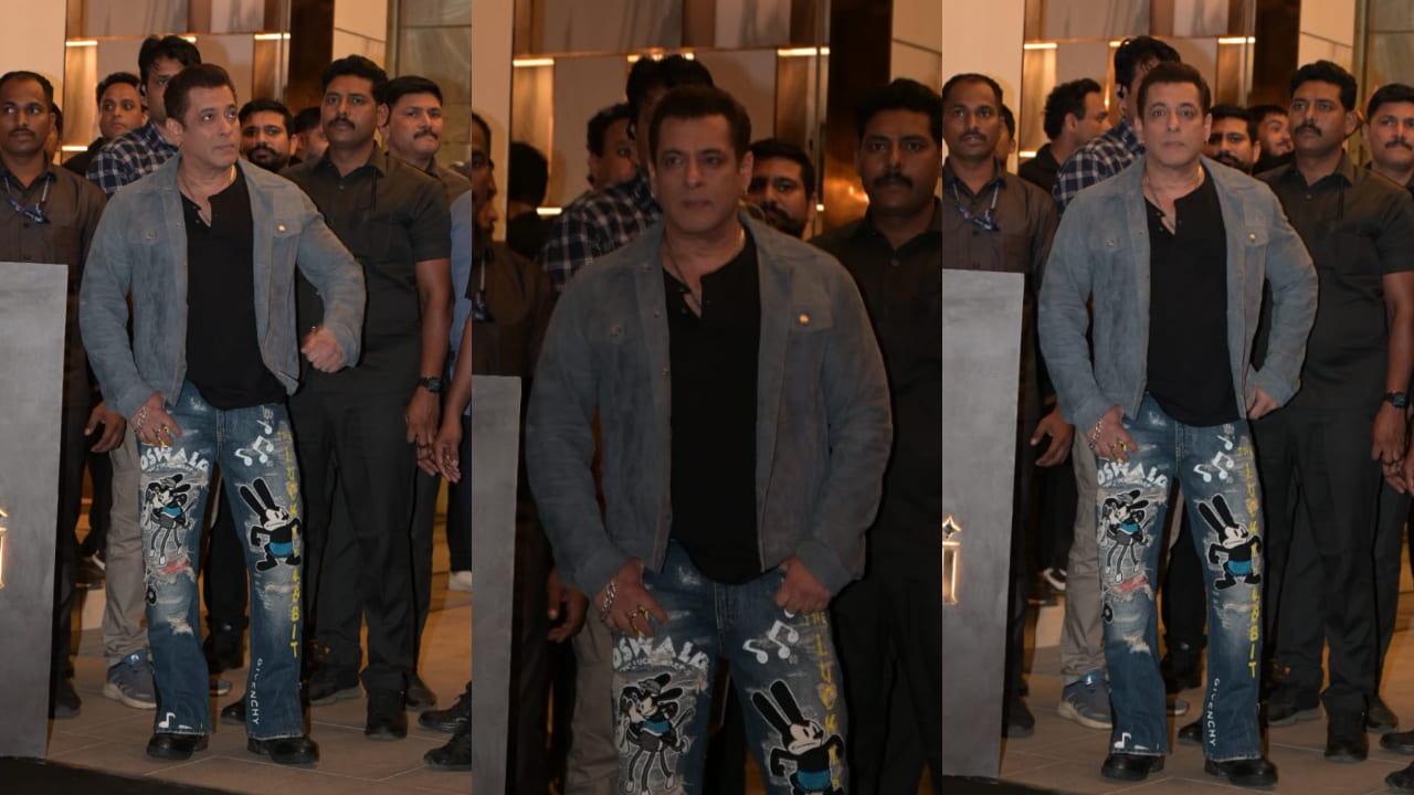 Salman Khan proves his JALWA is different as he wears Oswald the Lucky Rabbit-print jeans for Eid party