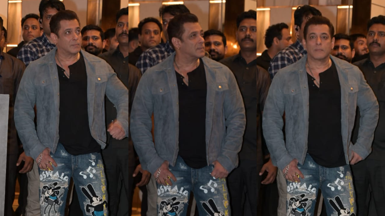 Salman Khan proves his JALWA is different as he wears Oswald the Lucky Rabbit-print jeans for Eid party