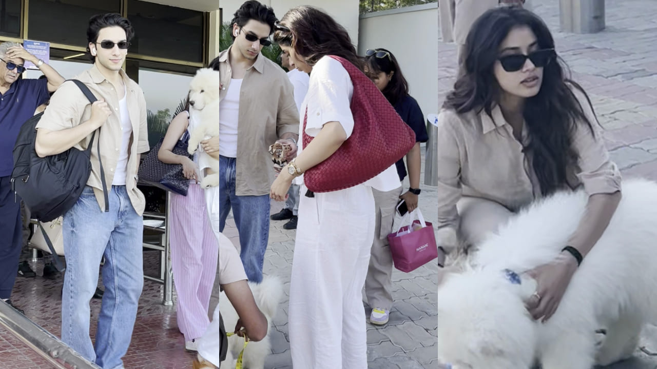 Top Fashion Looks Of The Day: Rumored couple Khushi Kapoor and Vedang Raina take comfy route, Kajol picks saree for day out. PC: APH Images 