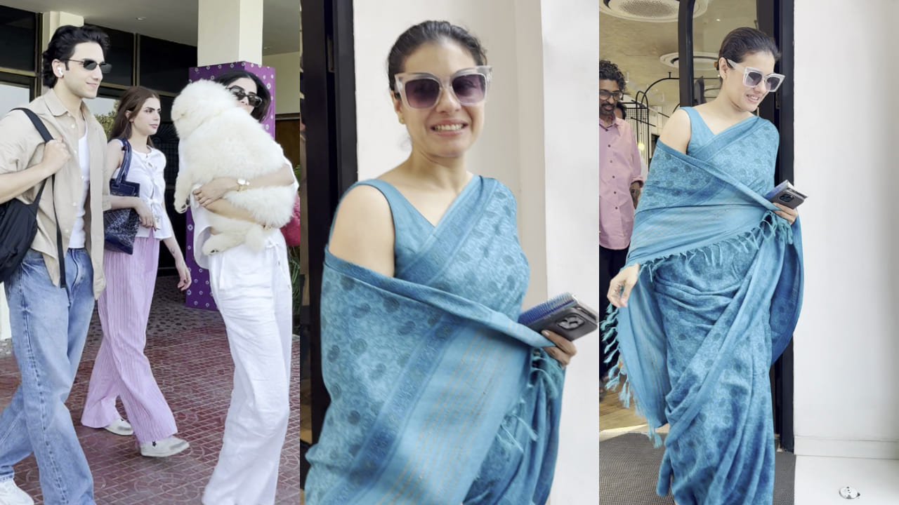 Top Fashion Looks Of The Day: Rumored couple Khushi Kapoor and Vedang Raina take comfy route, Kajol picks saree for day out. PC: APH Images 
