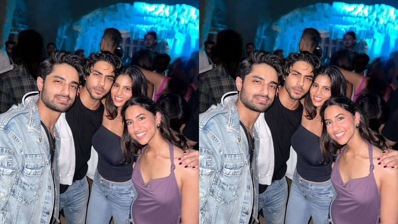 Suhana Khan exudes PARTY-GIRL energy with the low-key fashion in black bodycon top and denim jeans