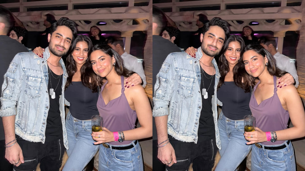 Suhana Khan exudes PARTY-GIRL energy with the low-key fashion in black bodycon top and denim jeans