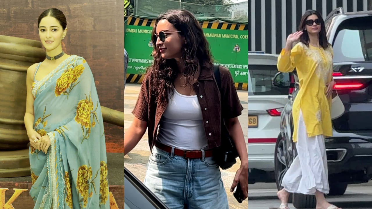 5 celebrity fashion looks of the day:  Ananya Panday, Sonam Kapoor to Triptii Dimri. PC: APH Images, Bablu, Varinder 