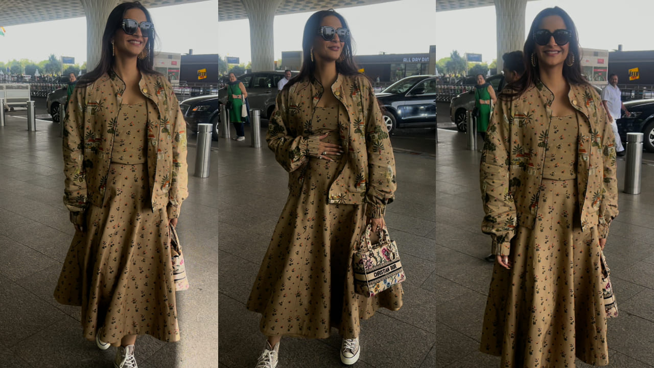 Sonam Kapoor’s airport look in Rs 3,90,000 Dior bag and monochrome beige co-ord set is just too far from BASIC
