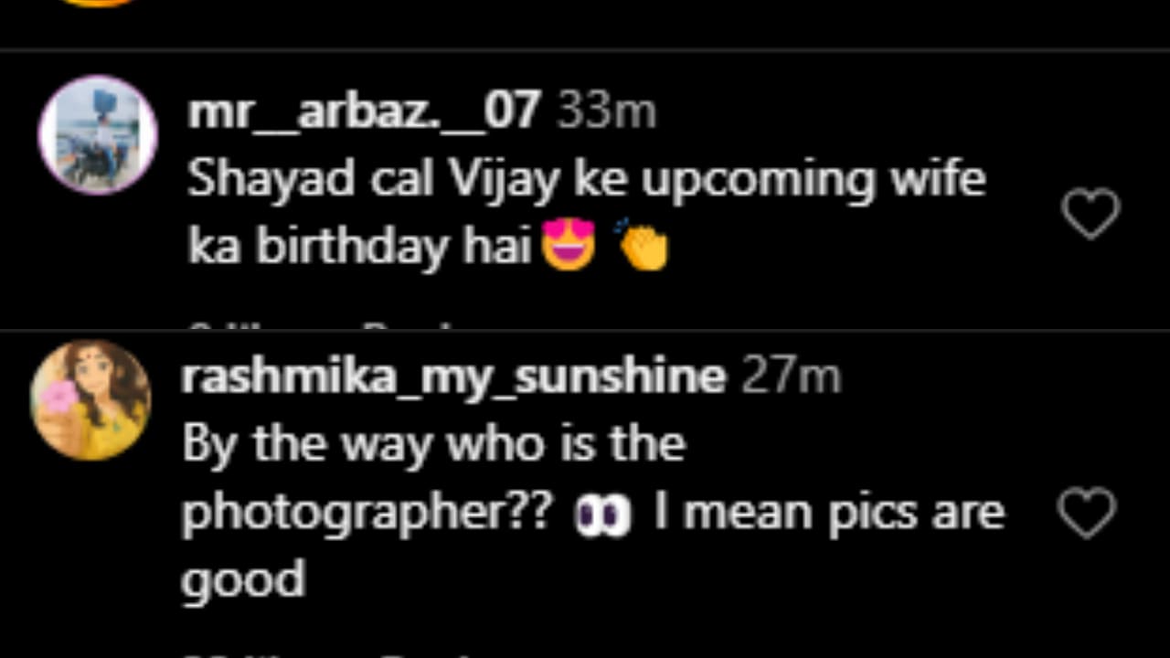 Netizens react to Rashmika Mandanna's post (PC: Rashmika Mandanna, IG)