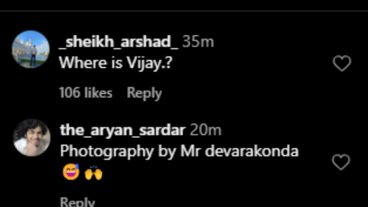 Netizens react to Rashmika Mandanna's post (PC: Rashmika Mandanna, IG)