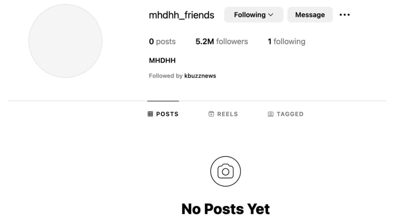 Instagram profile
