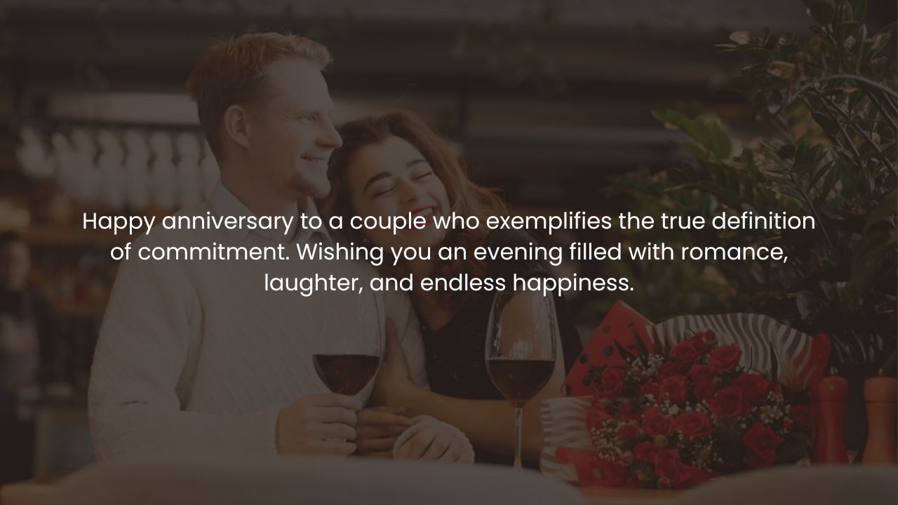 Wedding anniversary wishes for the couple
