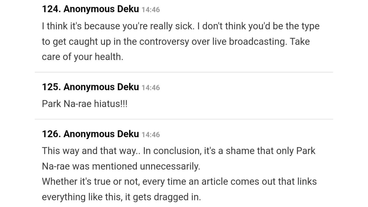 Fan comments