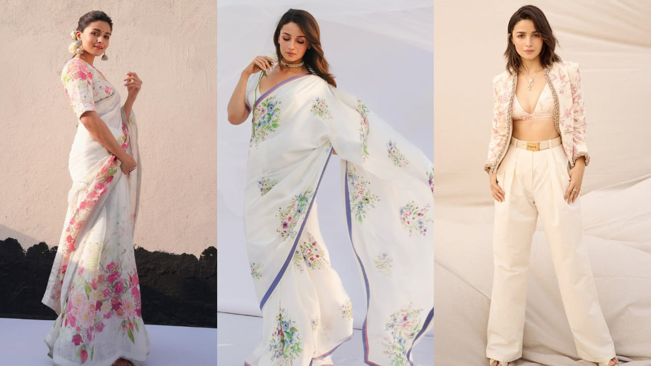 Alia Bhatt’s guide to flaunting florals this summer: From sarees to loungewear. PC: Alia Bhatt IG