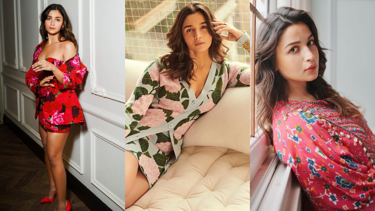 Alia Bhatt’s guide to flaunting florals this summer: From sarees to loungewear. PC: Alia Bhatt IG