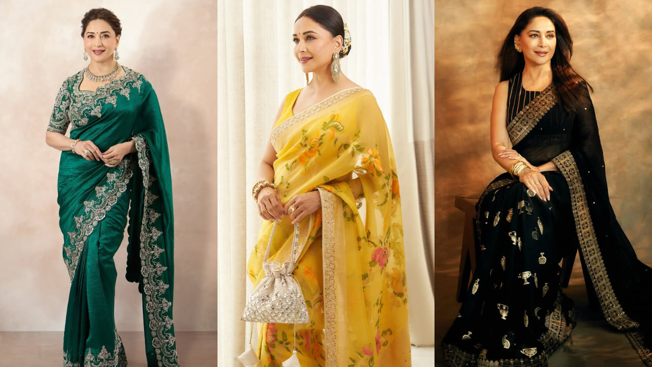 ‘90s Bollywood actresses and their saree moments; Kajol, Rani Mukerji to Karisma Kapoor. PC: Celebrities IG