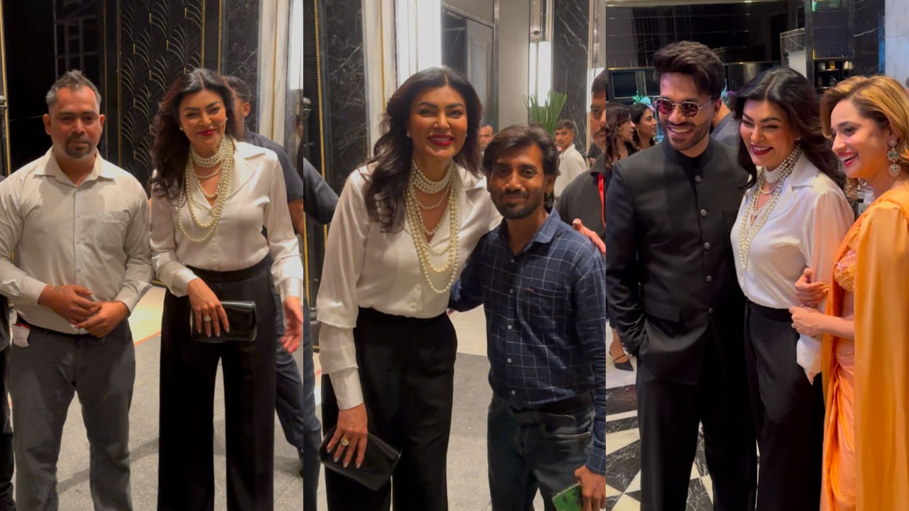 Sushmita Sen raises her fashion game in formal outfit, but it’s the pearl accessories we have our eyes on