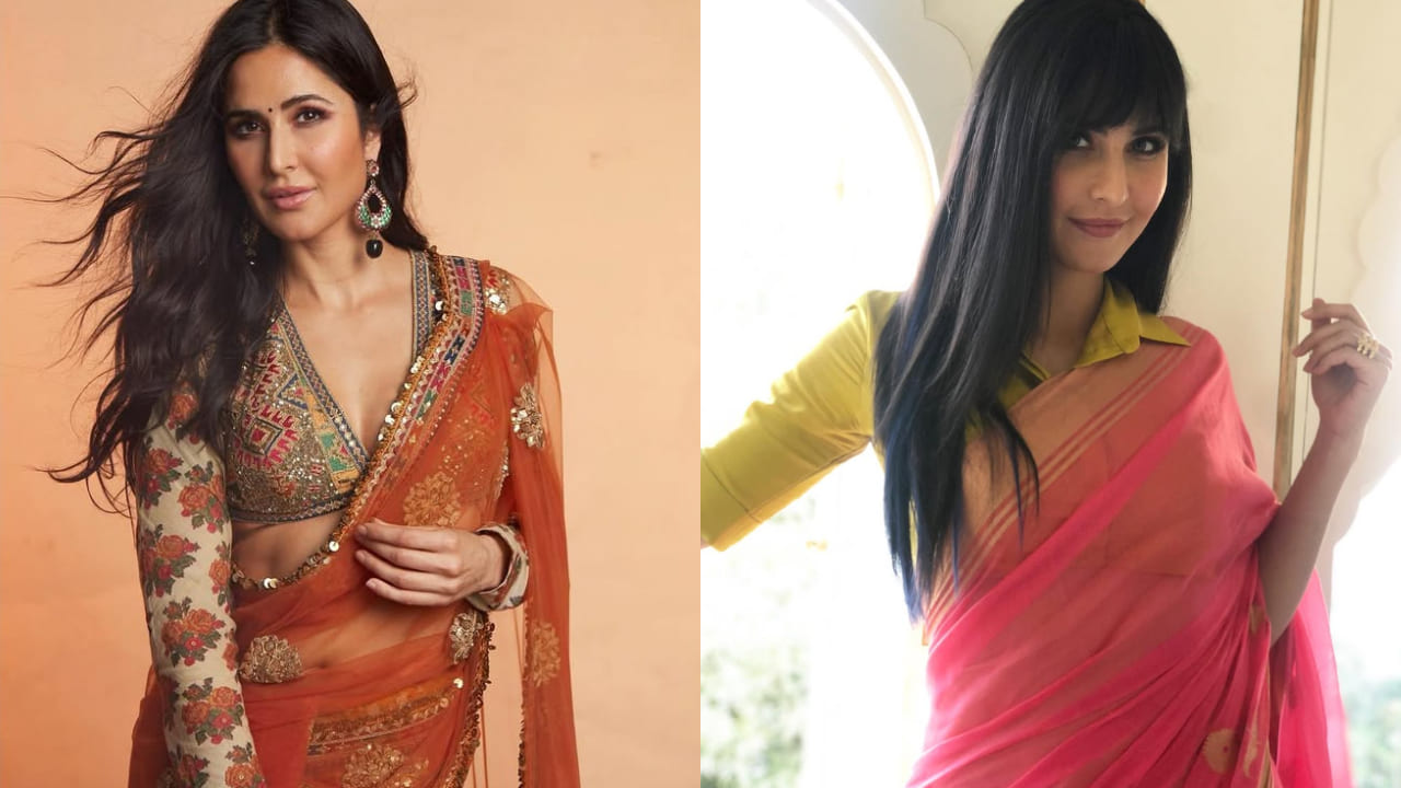 7 stunning saree blouse designs inspired by Katrina Kaif to rock your next wedding look. PC: Katrina Kaif IG