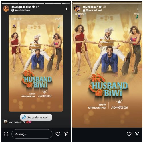 Pic Courtesy:Arjun Kapoor and Bhumi Pednekar Instagram