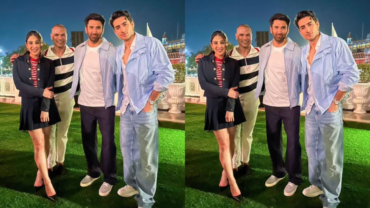 Sara Ali Khan serves fun school-girl workwear vibe in pleated black mini skirt and striped top