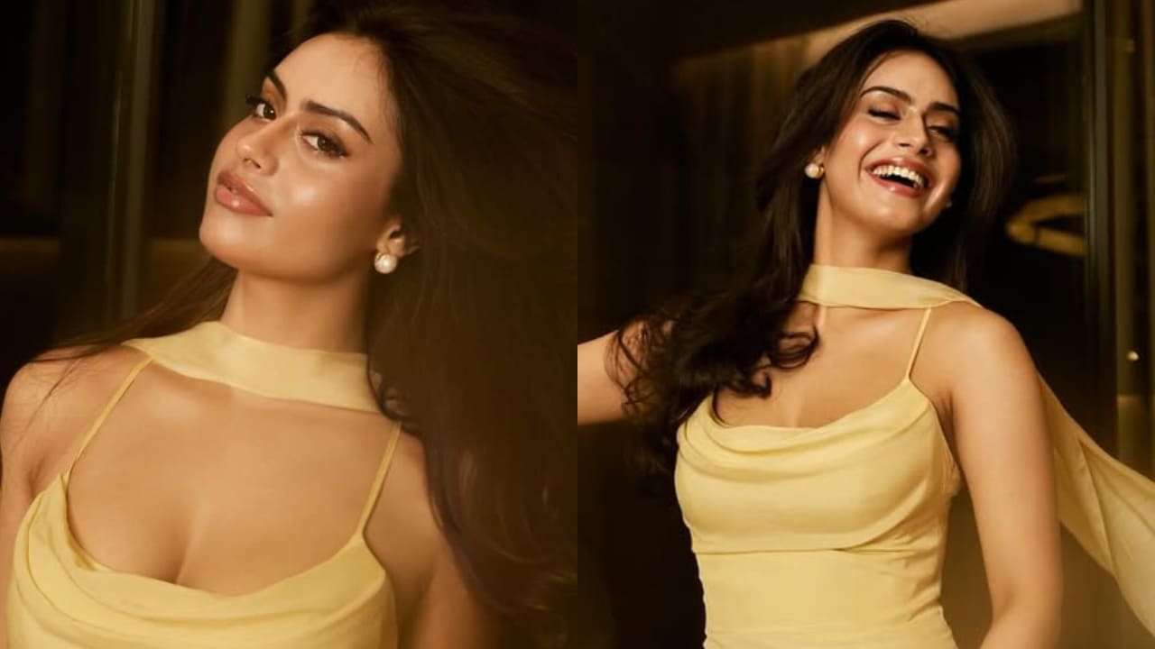 Nysa Devgn is ‘Blueprint of Kajol’ in gorgeous butter yellow maxi dress. PC: Kajol's IG 