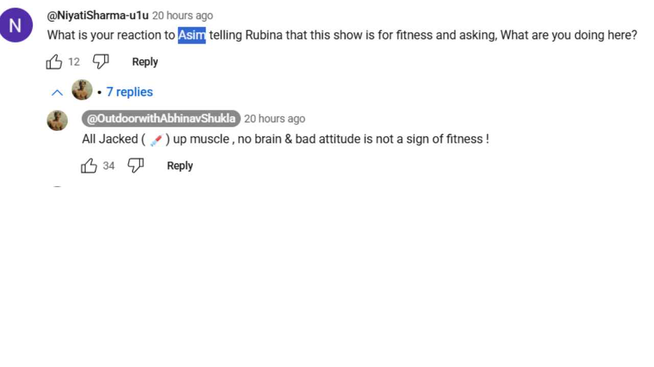 Abhinav Shukla comment