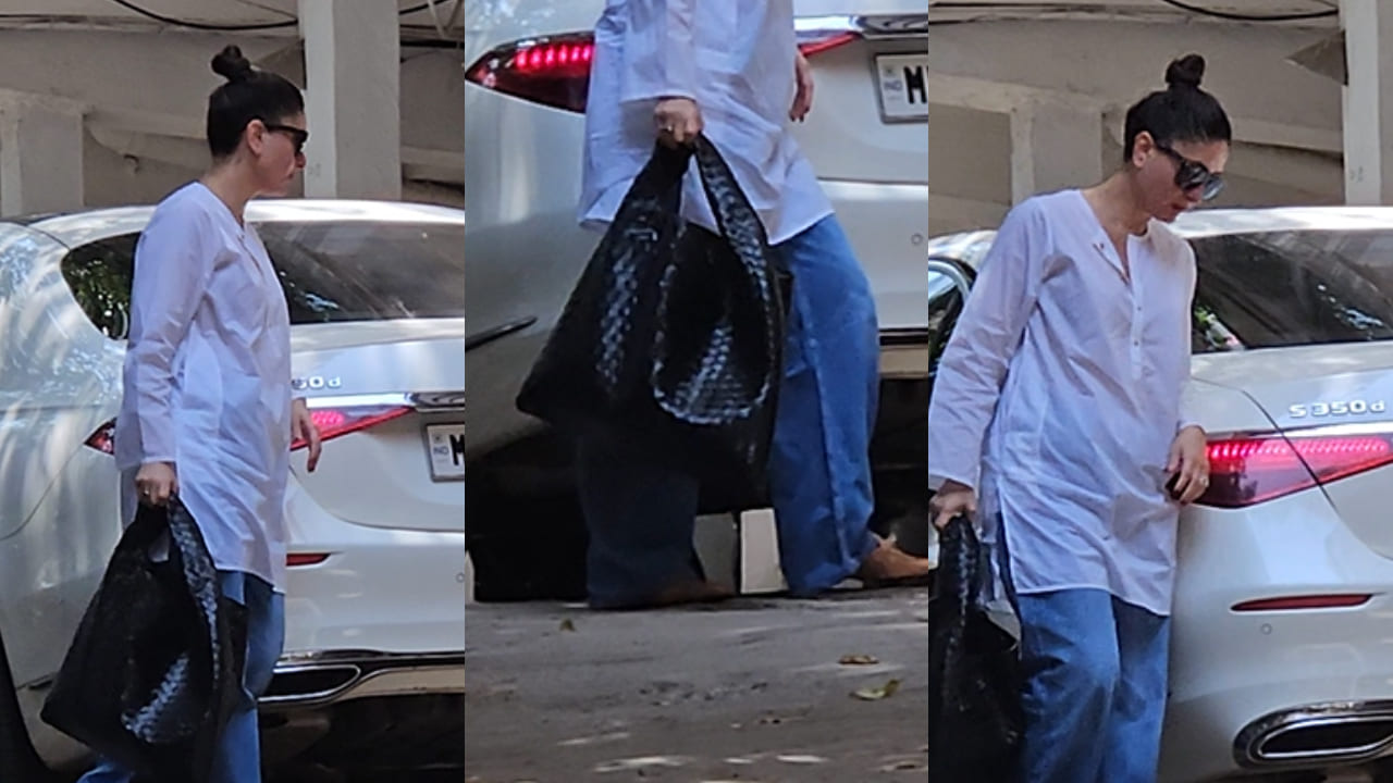 Kareena Kapoor carries Rs 4,18,349 black shoulder bag with kurta-jeans, her favorite fashion COMBO
