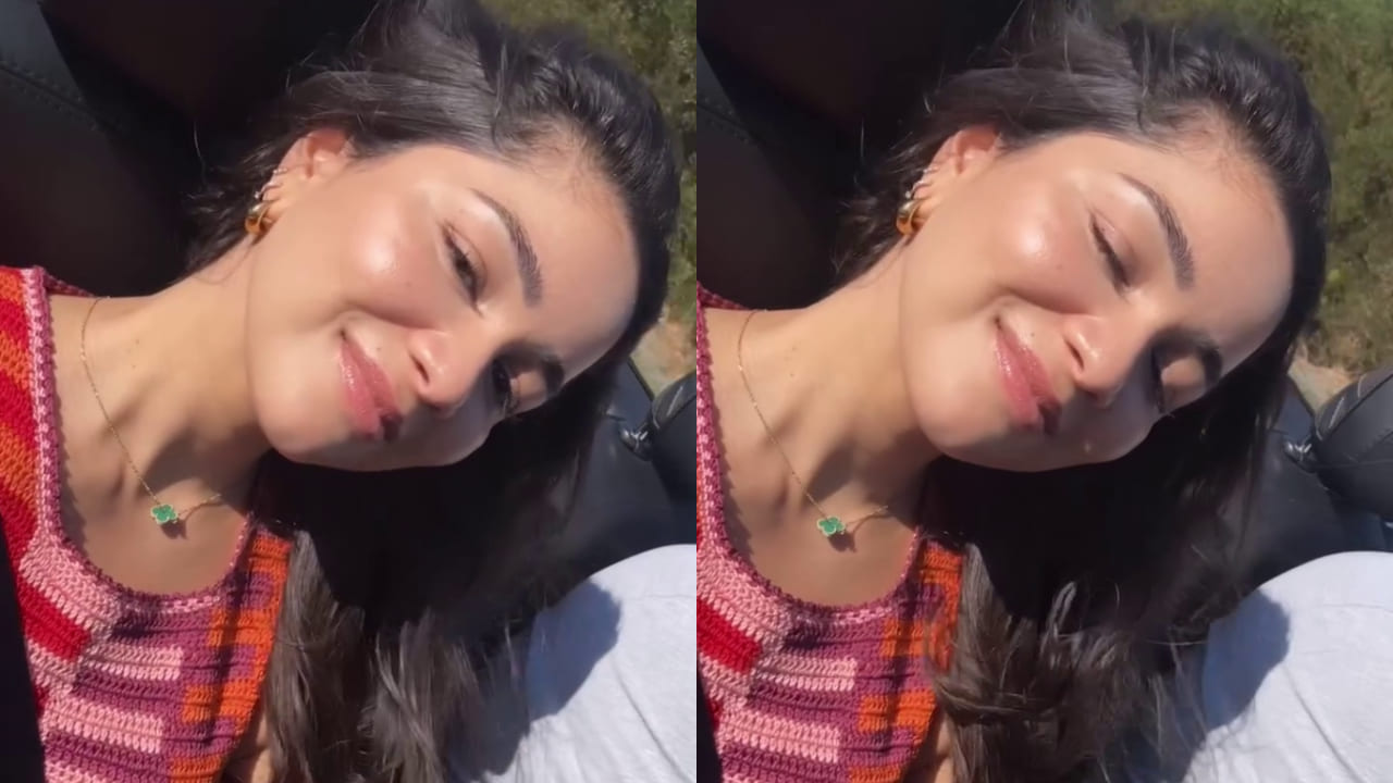 Sara Tendulkar shows how to get perfect glass skin makeup as she stuns in orange and pink mini dress. PC: Sara Tendulkar IG