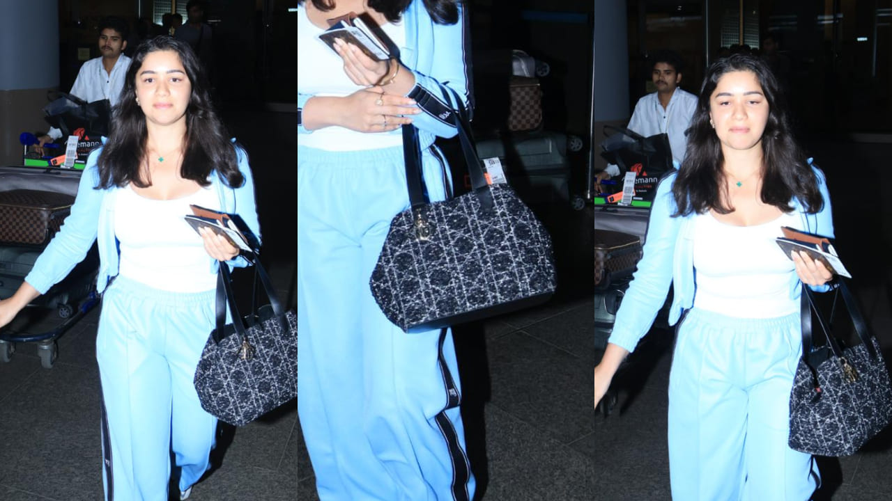 Sara Tendulkar repeats her go-to Rs 3,40,000 DIOR bag as she pairs it with sporty blue track suit