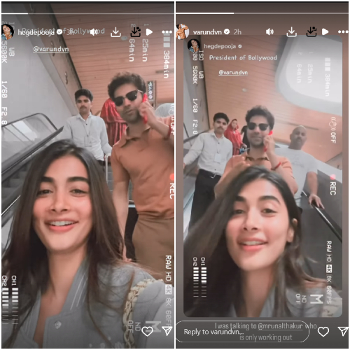 Pic Courtesy: Pooja Hegde, Varun Dhawan Instagram