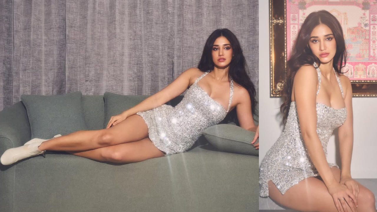 ‘C’mon Barbie let’s go party’ Disha Patani is HOTTEST diva in club in silver mini dress. PC: Aman Nagoshe 