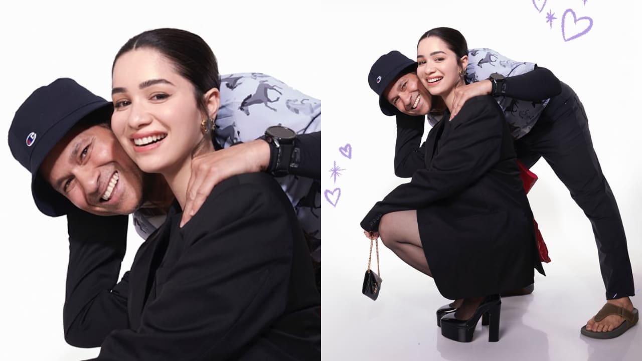 Sara Tendulkar shows how to style an oversized black blazer with stockings like a pro. PC: Sara Tendulkar IG 