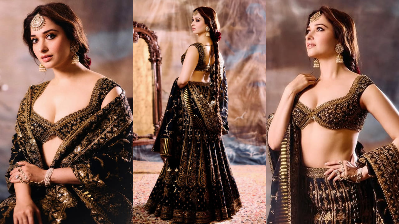 7 unique lehenga trends to ace ethnic wedding aesthetic: Janhvi Kapoor’s corset blouse to Disha Patani’s slit skirt. PC: Celebrities' IG