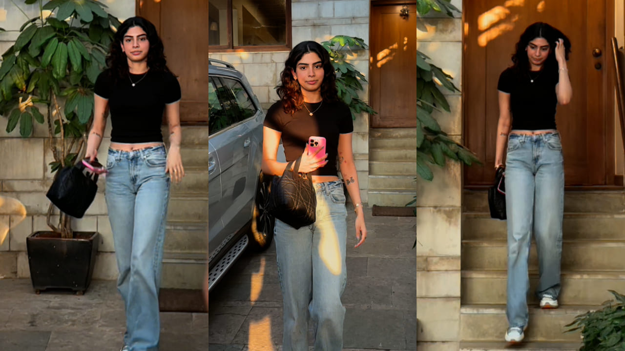 Khushi Kapoor flexes her Rs 3,03,081 DIOR bag paired with wide-leg denim for perfect weekend look