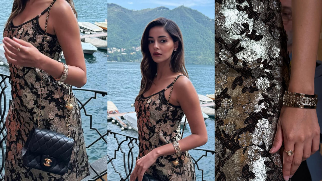 Ananya Panday styles Rs 4,47,000 Chanel bag with party ready, all-jazzy slip dress 