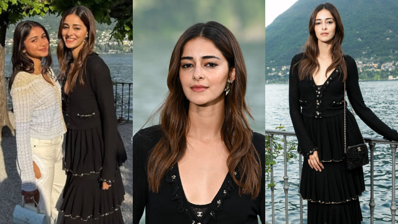 Ananya Panday shows how to style black ruffled skirt for date night without looking over the top