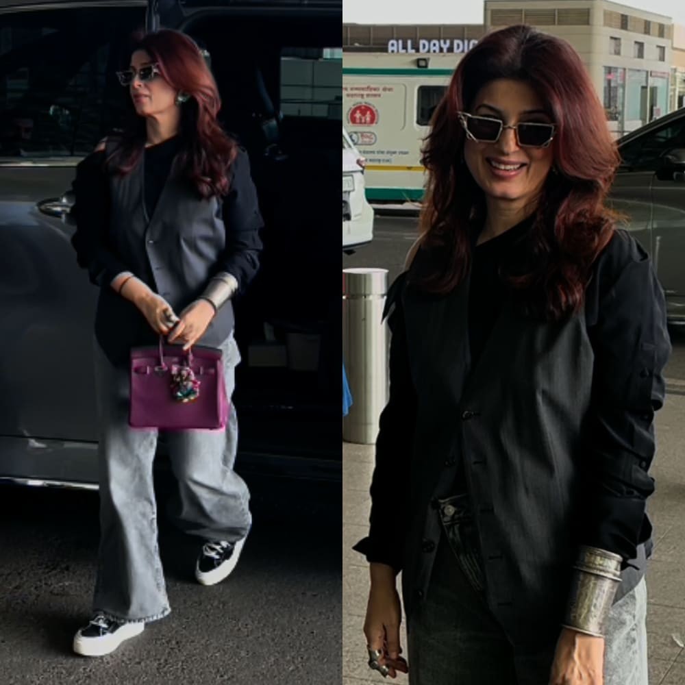 Airport Style: Twinkle Khanna flaunts her Rs 17.5 lakh arm candy and quirky sunglasses 