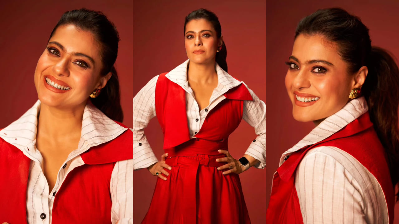 Kajol-inspired 5 corporate looks that will whoosh away Monday blues with their vibrant and playful appeal. PC: Kajol IG
