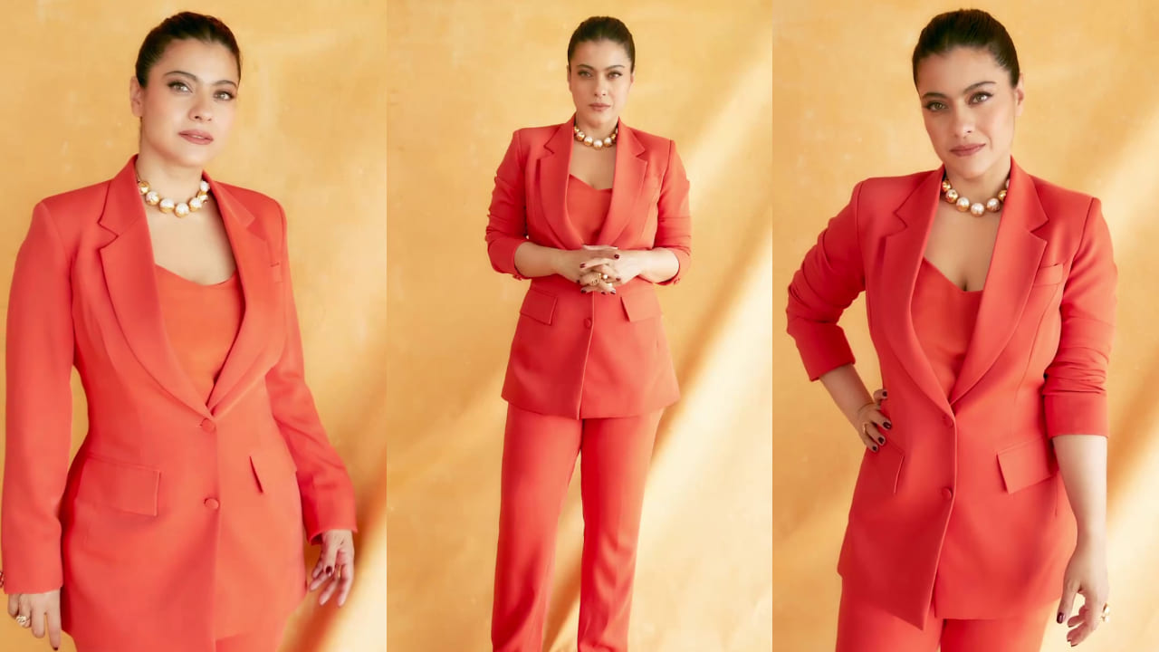 Kajol-inspired 5 corporate looks that will whoosh away Monday blues with their vibrant and playful appeal. PC: Kajol IG