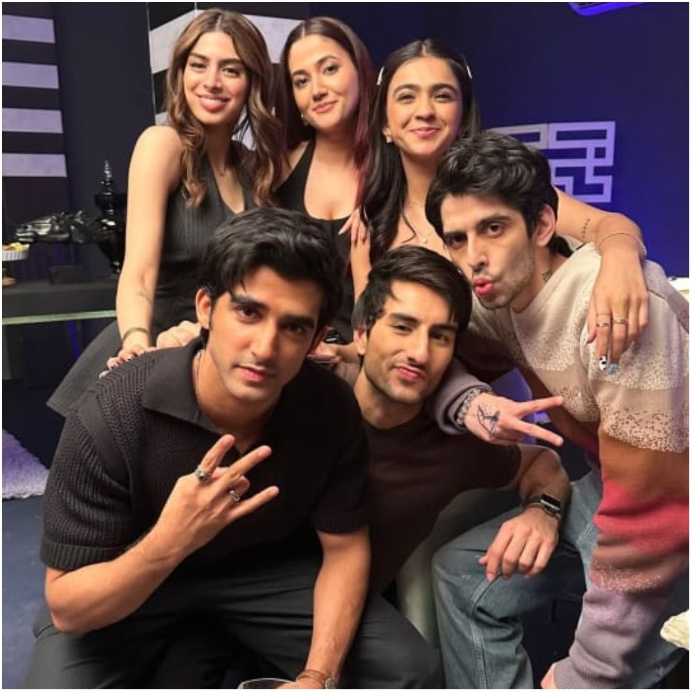 Ibrahim Ali Khan, Khushi Kapoor and team Nadaaniyan reunite with Apoorva Mukhija as she makes comeback after India’s Got Latent row