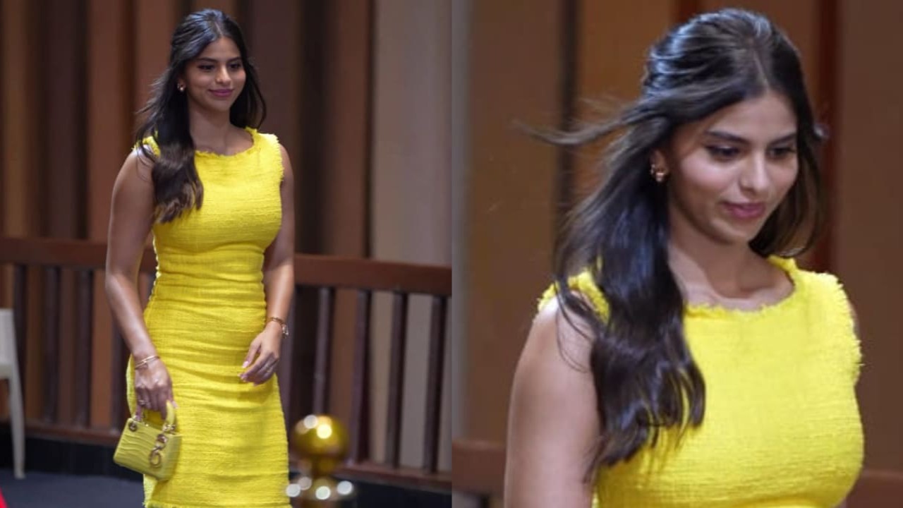 Suhana Khan yellow dress look