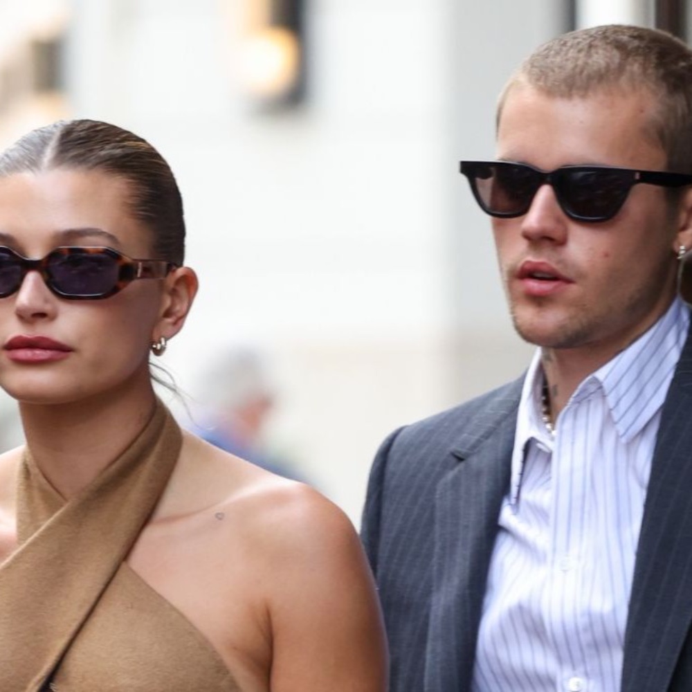 Hailey Bieber Trolls Husband Justin Bieber for Wearing Shirt with His Own Face, Calls it ‘Correct’