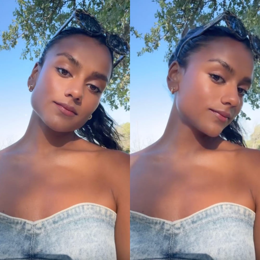 Simone Ashley serves perfect golden hour glam with simple 6-step summer makeup look