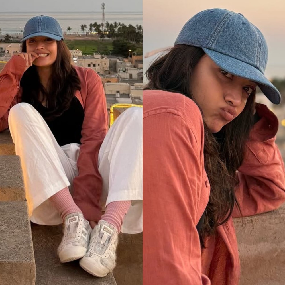 Rashmika Mandanna shows how boyfriend’s shirt and denim cap go long way in serving cool statement look