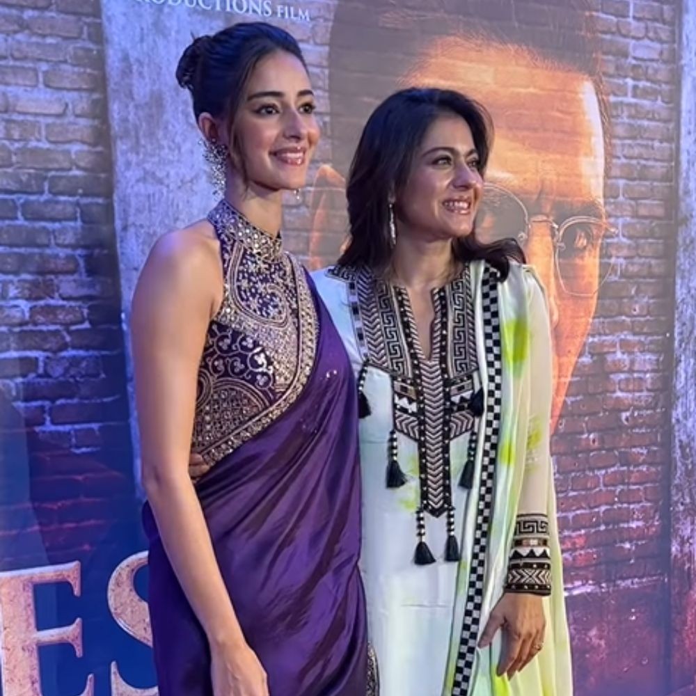 Kesari Chapter 2: Kajol asks paparazzi to 'calm down' as they interrupt her conversation with Ananya Panday at special screening; WATCH