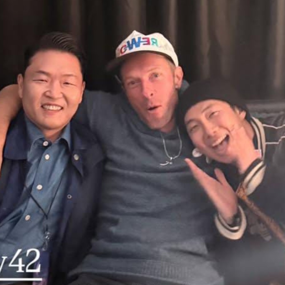 BTS' RM attends Coldplay's Seoul concert, poses backstage with Chris Martin and PSY: Watch