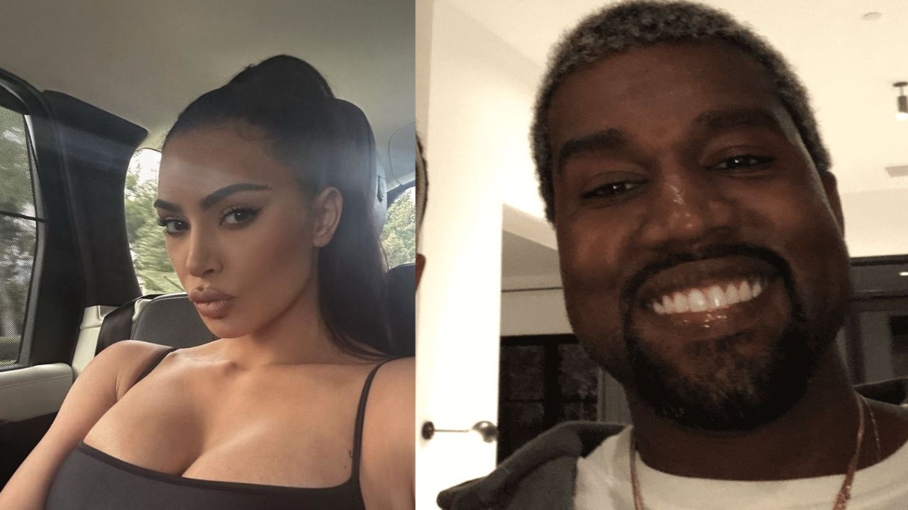 Kim Kardashian and Kanye West [Image via Instagram]