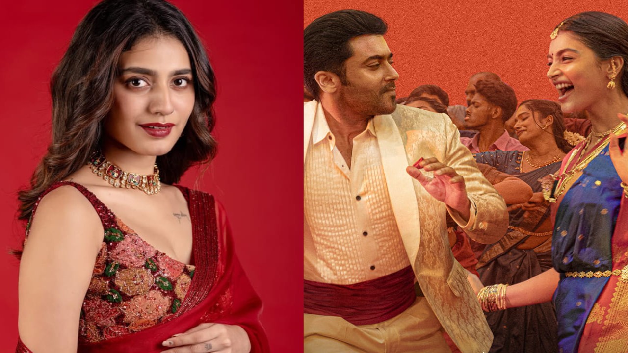 Priya Prakash Varrier swoons over banger track Kanimaa from Suriya and Pooja Hegde starrer Retro (PC: Priya Varrier/2D Entertainments, IG/X) Priya Prakash Varrier swoons over banger track Kanimaa from Suriya and Pooja Hegde starrer Retro