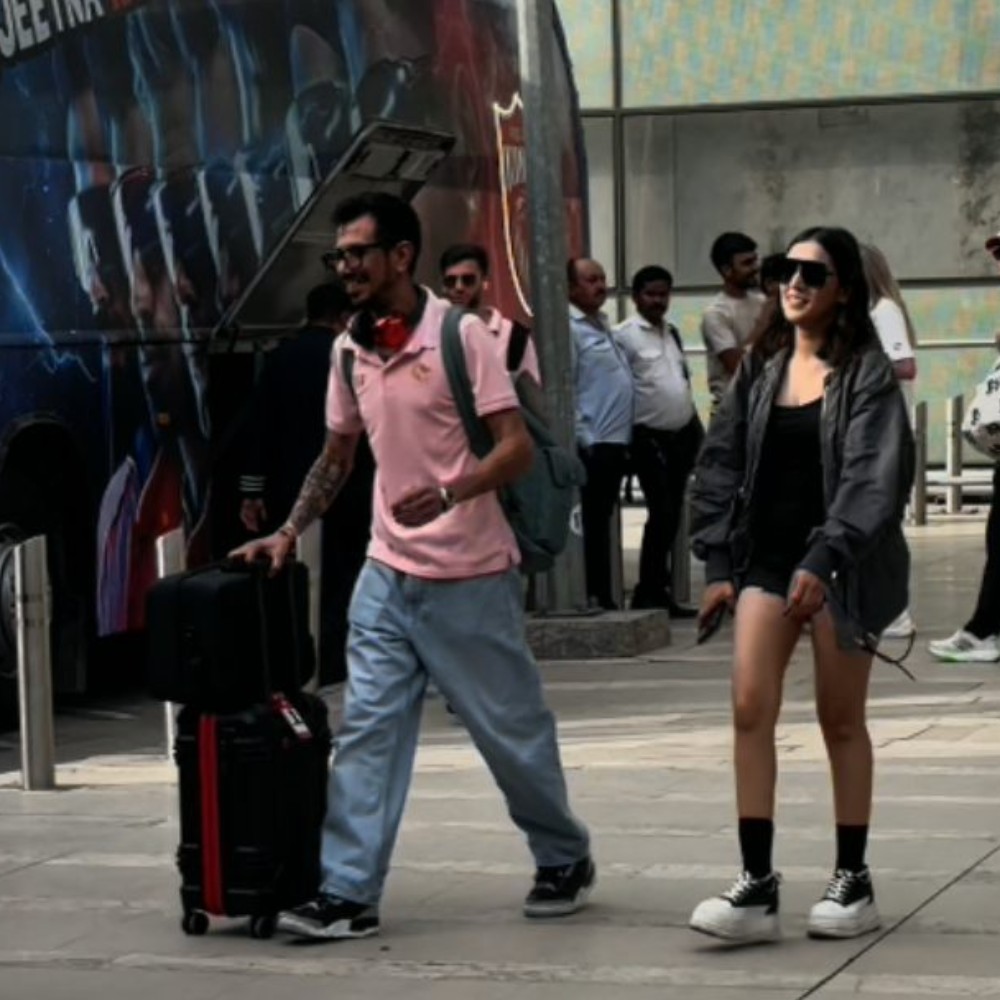 Is it official? Yuzvendra Chahal and RJ Mahvash’s video exiting airport together raises eyebrows; WATCH