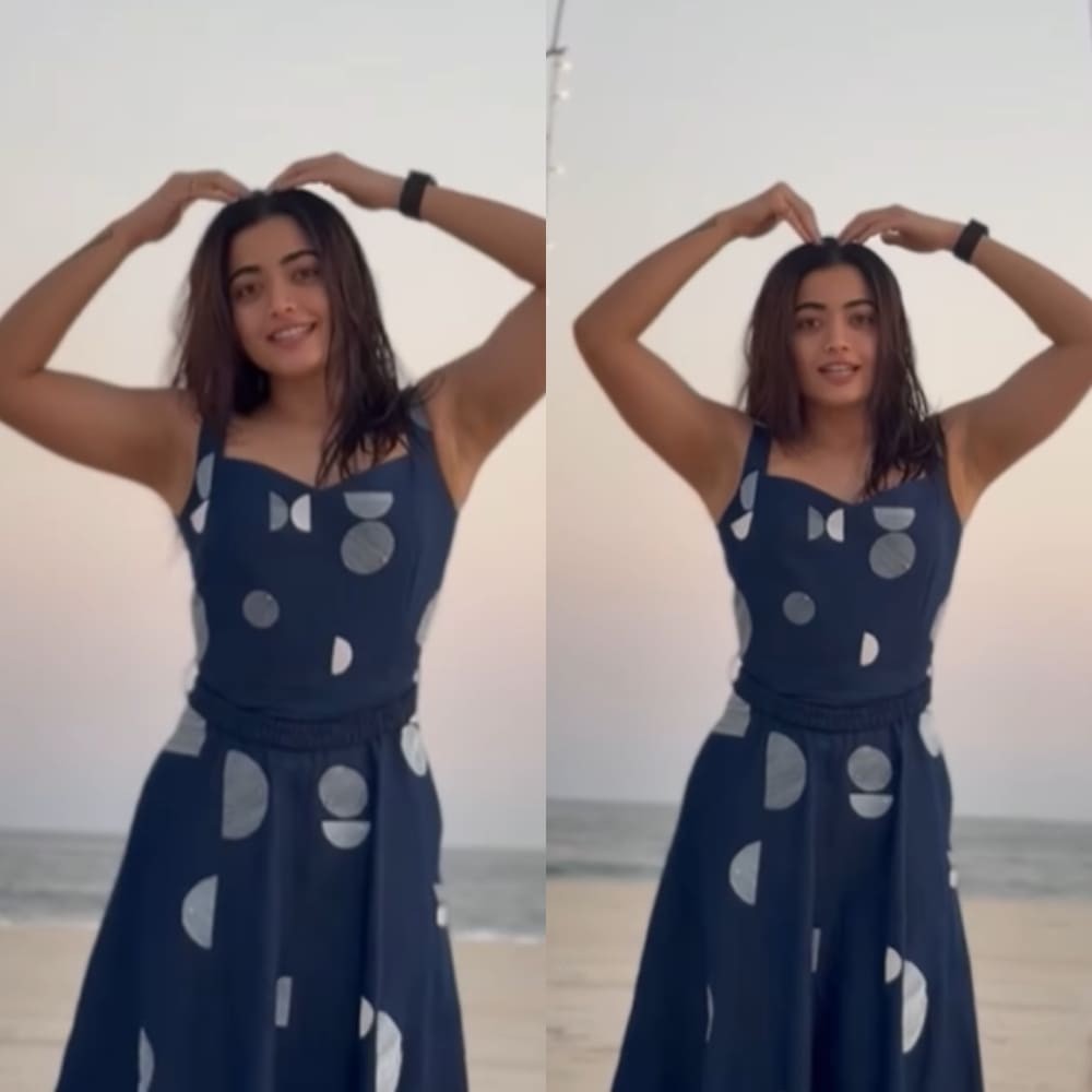 Rashmika Mandanna drops B'day fit-check in Rs 28,850 Bauhaus denim dress as she sings 'Happy Birthday Rashi'
