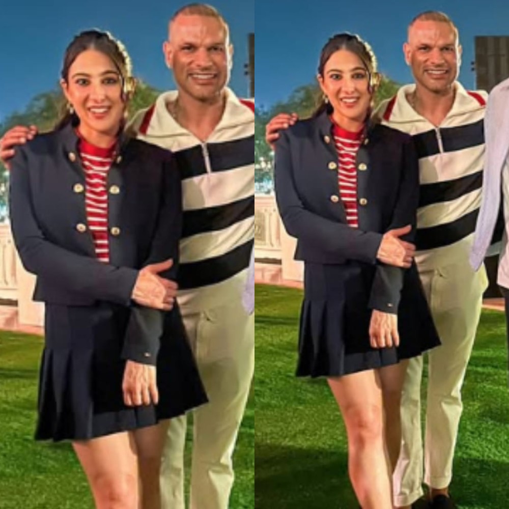 Sara Ali Khan serves fun school-girl workwear vibe in pleated black mini skirt and striped top